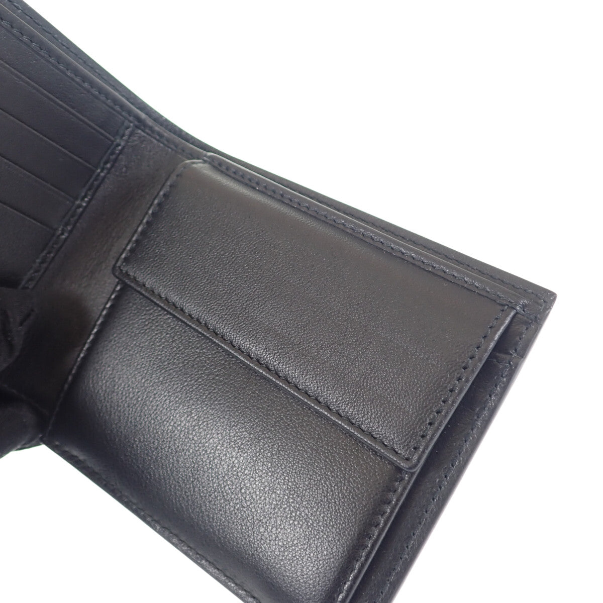 【Christian Dior】コインケース付きウォレット 2ESBC027VPD_H03E 二つ折り財布 レザー ブラック【財布】
