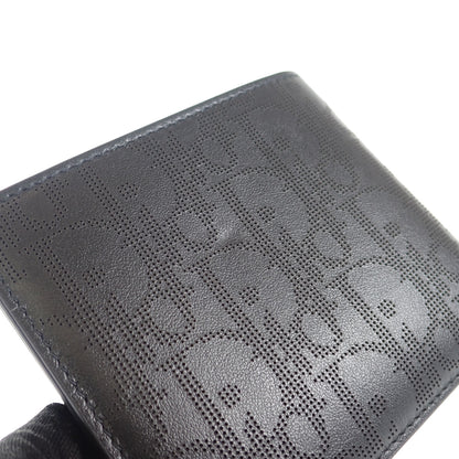 【Christian Dior】コインケース付きウォレット 2ESBC027VPD_H03E 二つ折り財布 レザー ブラック【財布】