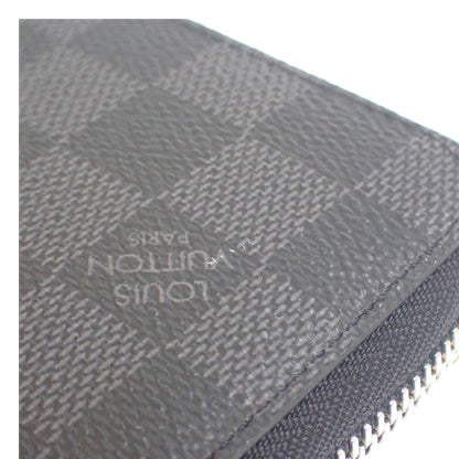【Louis Vuitton】ジッピー・オーガナイザー NM 長財布 ラウンド財布 M60111 ダミエグラフィット ブラック シルバー金具【財布】
