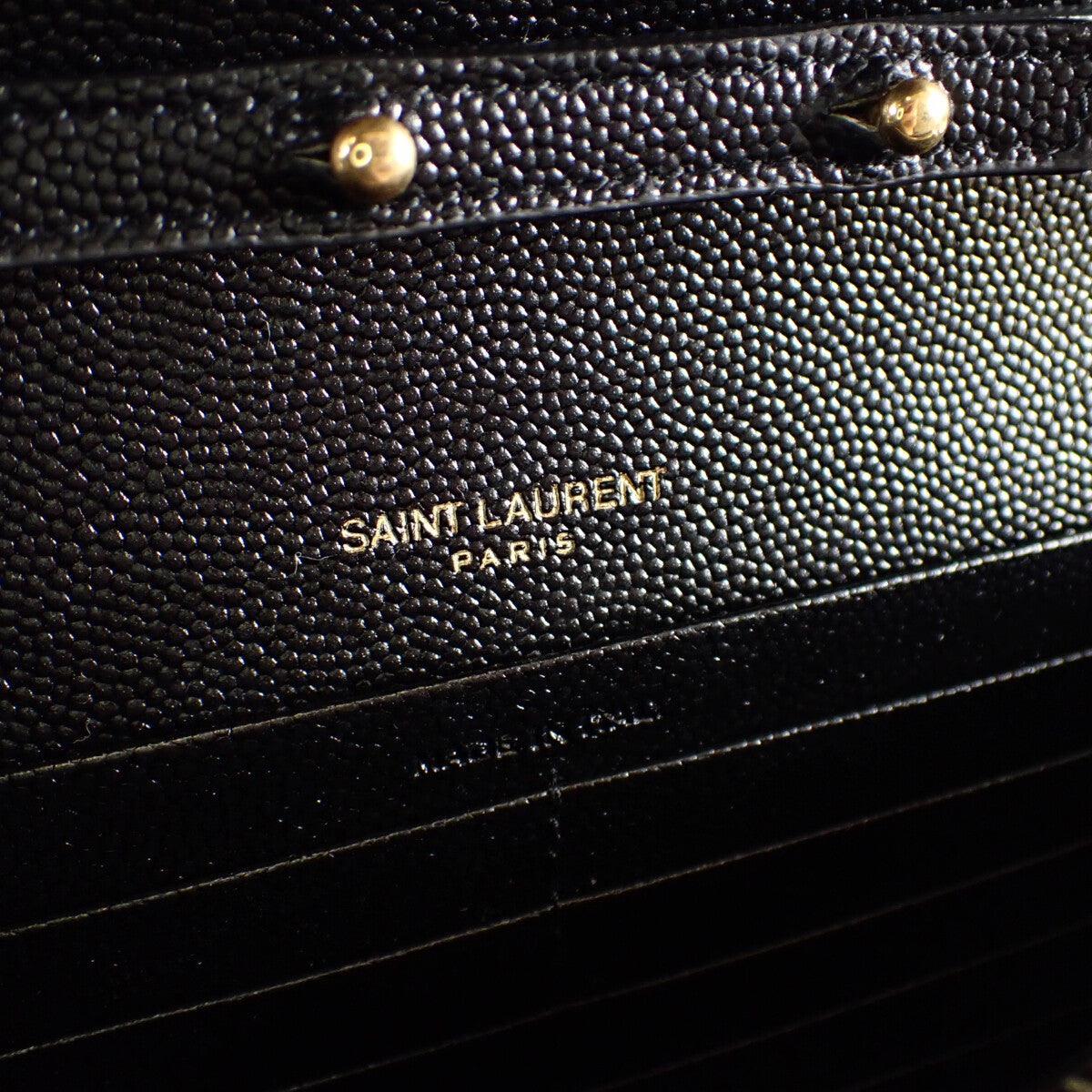 【Saint Laurent】カサンドラ クラシック チェーンウォレット 財布 クラッチ 377828BOW011000 ブラック レディース【財布】