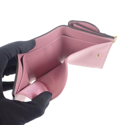 【Christian Dior】サドル コンパクトウォレット 三つ折り財布 S5653CCEH ゴートスキン ラベンダー 【財布】