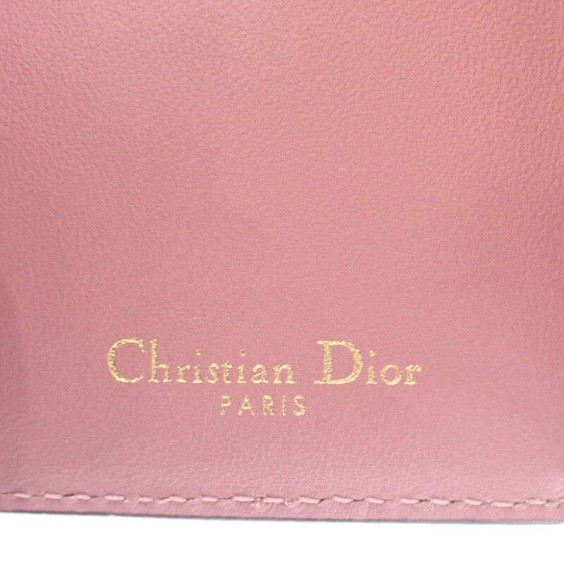【Christian Dior】サドル コンパクトウォレット 三つ折り財布 S5653CCEH ゴートスキン ラベンダー 【財布】