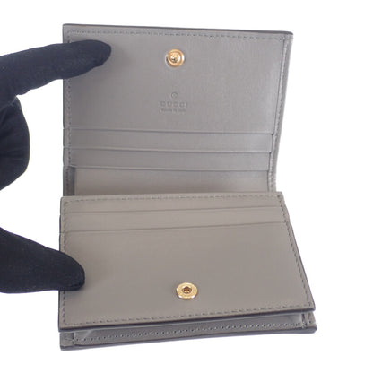【GUCCI】GGマトラッセ カードケースウォレット 二つ折り財布 723786 UM8IG キルティングレザー グレー レディース【財布】