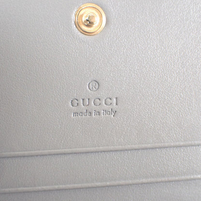 【GUCCI】GGマトラッセ カードケースウォレット 二つ折り財布 723786 UM8IG キルティングレザー グレー レディース【財布】