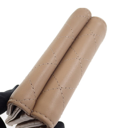 【CHANEL】スモールフラップ ウォレット 三つ折り財布 AP3882 B16247 NW781 カーフスキン ベージュ レディース【財布】