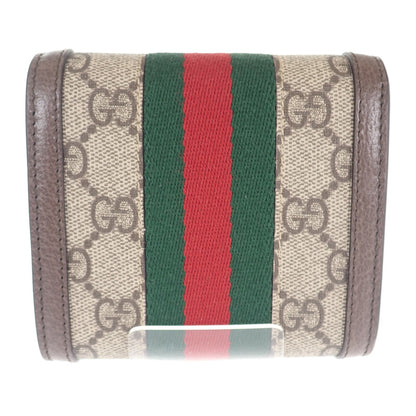 【GUCCI】オフディア GGウォレット 598662 96IWG 8745 二つ折り財布 GGスプリーム PU ブラウン ゴールド金具【財布】