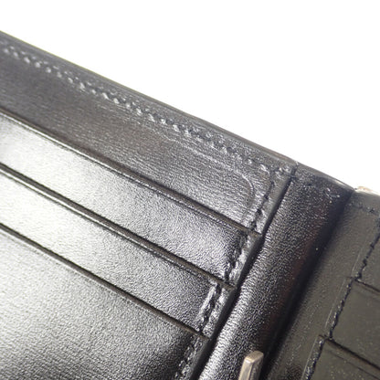 【Saint Laurent】カサンドラカードホルダー 二つ折 札入れ 4856300SX0E1000 カーフスキン ブラック【財布】